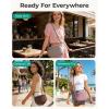image:imageBAGSMART Crossbody Bags for Women Travel Purse Puffer Bum Bag Handbag Wallets Crossbody Fanny Packs for Travel amp WorkDark Brown