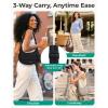 image:imageBAGSMART Crossbody Purses for Women with Adjustable Strap Small Puffer Hobo Bags Compact Fluffy Shoulder Handbags PouchBlack