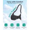 image:imageBAGSMART Crossbody Purses for Women with Adjustable Strap Small Puffer Hobo Bags Compact Fluffy Shoulder Handbags PouchBlack