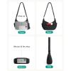 image:imageBAGSMART Crossbody Purses for Women with Adjustable Strap Small Puffer Hobo Bags Compact Fluffy Shoulder Handbags PouchBlack