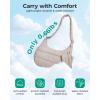 image:imageBAGSMART Crossbody Purses for Women with Adjustable Strap Small Puffer Hobo Bags Compact Fluffy Shoulder Handbags PouchDark Brown