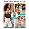 image:imageBAGSMART Crossbody Purses for Women with Adjustable Strap Small Puffer Hobo Bags Compact Fluffy Shoulder Handbags PouchDark Brown