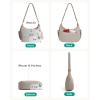 image:imageBAGSMART Crossbody Purses for Women with Adjustable Strap Small Puffer Hobo Bags Compact Fluffy Shoulder Handbags PouchDark Brown