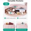 image:imageBAGSMART Fanny Packs for Women Cross Body Quilted Puffy Belt Bag with Pockets Fashion Waist Packs for Traveling Hiking CamelPurple