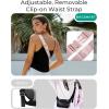 image:imageBAGSMART Puffy Fanny Packs for Women Crossbody Belt Bag with Adjustable Strap Quilted Waist Pack Purse for Traveling Shopping WorkoutPink
