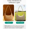 image:imageBAGSMART Quilted Crossbody Bag for Women Lightweight Puffer Purse for Travel Daily Use amp Work  Waterresistant Puffy Shoulder Bag w Adjustable Strap Light amp Comfortable Handsfree Bags Mothers day giftsEiced Lavender