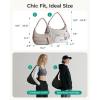 image:imageBAGSMART Shoulder Bag for Women Small Puffer Purses Crossbody Bag Lightweight Fluffy Hobo Handbag Puffy PouchCamel