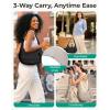 image:imageBAGSMART Shoulder Bag for Women Small Puffer Purses Crossbody Bag Lightweight Fluffy Hobo Handbag Puffy PouchCamel