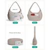 image:imageBAGSMART Shoulder Bag for Women Small Puffer Purses Crossbody Bag Lightweight Fluffy Hobo Handbag Puffy PouchCamel