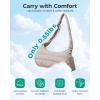 image:imageBAGSMART Shoulder Bag for Women Small Puffer Purses Crossbody Bag Lightweight Fluffy Hobo Handbag Puffy PouchGrey