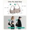 image:imageBAGSMART Shoulder Bag for Women Small Puffer Purses Crossbody Bag Lightweight Fluffy Hobo Handbag Puffy PouchPink