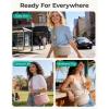 image:imageBAGSMART Small Crossbody Bags for Women Puffer Cute Bum Bag with Pouch Quilted Purse for Daily Travel College Leopard  46L compact size structured bum bag small yet spacious 2in1 set mom bagCoral