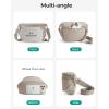 image:imageBAGSMART Small Crossbody Bags for Women Puffer Cute Bum Bag with Pouch Quilted Purse for Daily Travel College Leopard  46L compact size structured bum bag small yet spacious 2in1 set mom bagCheckered