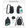 image:imageBAGSMART Small Crossbody Sling Bag Crossbody Daypack Chest Shoulder Bag Hiking Small Backpack for Casual Travel SportBeige