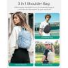 image:imageBAGSMART Small Crossbody Sling Bag Crossbody Daypack Chest Shoulder Bag Hiking Small Backpack for Casual Travel SportBlack