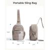 image:imageBAGSMART Small Sling Bag for Women Puffer Crossbody Bag Purses Hobo Handbag Fanny Packs for Travel HikingCamel