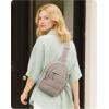 image:imageBAGSMART Small Sling Bag for Women Puffer Crossbody Bag Purses Hobo Handbag Fanny Packs for Travel HikingCamel