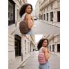 image:imageBAGSMART Small Sling Bag for Women Puffer Crossbody Bag Purses Hobo Handbag Fanny Packs for Travel HikingCoral