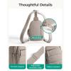 image:imageBAGSMART Small Sling Bag for Women Puffer Crossbody Bag Purses Hobo Handbag Fanny Packs for Travel HikingGrey