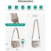 image:imageBAGSMART Spacious Puffy Bum Bags for Women Crossbody Fanny Packs for Travel amp Work Waterproof Coated Mom Bag  5L Roomy Purses Large Fanny Pack ideal for Moms Long Outings Everyday bum bag Puffer Nylon03espresso Brown