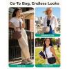 image:imageBAGSMART Spacious Puffy Bum Bags for Women Crossbody Fanny Packs for Travel amp Work Waterproof Coated Mom Bag  5L Roomy Purses Large Fanny Pack ideal for Moms Long Outings Everyday bum bag Puffer Nylon03espresso Brown