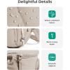 image:imageBAGSMART Spacious Puffy Bum Bags for Women Crossbody Fanny Packs for Travel amp Work Waterproof Coated Mom Bag  5L Roomy Purses Large Fanny Pack ideal for Moms Long Outings Everyday bum bag Puffer Nylon03espresso Brown