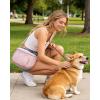 image:imageBAGSMART Spacious Puffy Bum Bags for Women Crossbody Fanny Packs for Travel amp Work Waterproof Coated Mom Bag  5L Roomy Purses Large Fanny Pack ideal for Moms Long Outings Everyday bum bag Puffer NylonCandy Pink