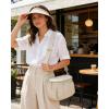 image:imageBAGSMART Spacious Puffy Bum Bags for Women Crossbody Fanny Packs for Travel amp Work Waterproof Coated Mom Bag  5L Roomy Purses Large Fanny Pack ideal for Moms Long Outings Everyday bum bag Puffer NylonCashmere Beige