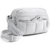 image:imageBAGSMART Anti Theft Crossbody Bags for Women Travel Purse Medium Quilted Puffy cross body bag Handbags Shoulder Purses DarkmediumLight Gray1