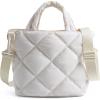 image:imageBAGSMART Crossbody Bags for Women Lightweight Purses for Women Quilted Puffer Tote Handbags for Daily UseShopTravelBeige