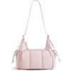 image:imageBAGSMART Crossbody Bags for Women Puffer Purses for Women DailyTravel 6L Cute Fluffy Hobo Bag  Lightweight Sturdy Travel Purse w zippered pockets amp adjustable strap Soft comfy cute Mothers day giftsCandy Pink