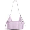 image:imageBAGSMART Crossbody Bags for Women Puffer Purses for Women DailyTravel 6L Cute Fluffy Hobo Bag  Lightweight Sturdy Travel Purse w zippered pockets amp adjustable strap Soft comfy cute Mothers day giftsIced Lavender
