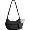 image:imageBAGSMART Crossbody Purses for Women with Adjustable Strap Small Puffer Hobo Bags Compact Fluffy Shoulder Handbags PouchBlack