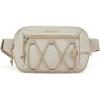 image:imageBAGSMART Fanny Packs for Women Small Belt Bag with Adjustable Strap Waist Pack for Running Workout Traveling Hiking BlackBeige Green