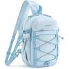 image:imageBAGSMART Small Crossbody Sling Bag Crossbody Daypack Chest Shoulder Bag Hiking Small Backpack for Casual Travel SportBaby Blue