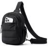 image:imageBAGSMART Small Sling Bag for Women Puffer Crossbody Bag Purses Hobo Handbag Fanny Packs for Travel HikingBlack