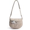 image:imageBAGSMART Spacious Puffy Bum Bags for Women Crossbody Fanny Packs for Travel amp Work Waterproof Coated Mom Bag  5L Roomy Purses Large Fanny Pack ideal for Moms Long Outings Everyday bum bag Puffer Nylon02latte Brown