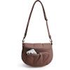 image:imageBAGSMART Spacious Puffy Bum Bags for Women Crossbody Fanny Packs for Travel amp Work Waterproof Coated Mom Bag  5L Roomy Purses Large Fanny Pack ideal for Moms Long Outings Everyday bum bag Puffer Nylon03espresso Brown