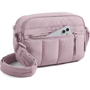 image:imageBAGSMART Anti Theft Crossbody Bags for Women Travel Purse Medium Quilted Puffy cross body bag Handbags Shoulder Purses DarkmediumPurple