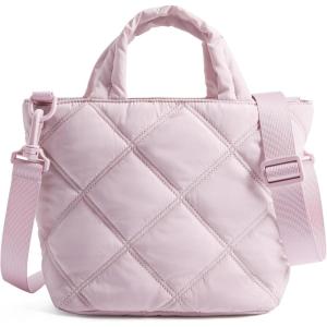 image:imageBAGSMART Crossbody Bags for Women Lightweight Purses for Women Quilted Puffer Tote Handbags for Daily UseShopTravelBaby Pink