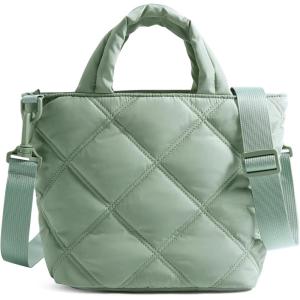 image:imageBAGSMART Crossbody Bags for Women Lightweight Purses for Women Quilted Puffer Tote Handbags for Daily UseShopTravelForest Green