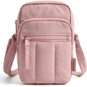 image:imageBAGSMART Crossbody Bags for Women Mini Cell Phone Cross body Purses Travel Wallet with RFID Blocking Card SlotsDdark Pink