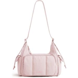 image:imageBAGSMART Crossbody Bags for Women Puffer Purses for Women DailyTravel 6L Cute Fluffy Hobo Bag  Lightweight Sturdy Travel Purse w zippered pockets amp adjustable strap Soft comfy cute Mothers day giftsCandy Pink
