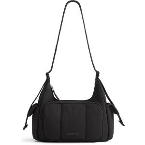 image:imageBAGSMART Crossbody Bags for Women Puffer Purses for Women DailyTravel 6L Cute Fluffy Hobo Bag  Lightweight Sturdy Travel Purse w zippered pockets amp adjustable strap Soft comfy cute Mothers day giftsBjet Black