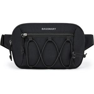 image:imageBAGSMART Fanny Packs for Women Small Belt Bag with Adjustable Strap Waist Pack for Running Workout Traveling Hiking BlackBlack