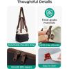 image:imageBAGSMART Double Deck Lunch Bag Women Insulated Reusable Lunch Box Quilted Puffer Lunch Tote with Shoulder Strap Durable Large Lunch Cooler For Work Picnic Travel Meal Prep Flight BlackBlack