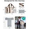 image:imageBAGSMART Garment Bag Duffle Bag for Travel Convertible 2 in 1 Suit Bag for Hanging Clothes Carry on Travel Bag with Shoes BagShoulder Strap Weekender for Dresses Coats Shirts BlackBlack