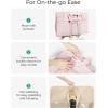 image:imageBAGSMART Garment Bags for Travel Foldable Carry on Suit Carrier for Hanging Clothes Stylish Dress Carrier Large Convertible Weekender Garment Bags for Women MenPuffy Light Pink