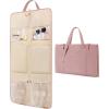 image:imageBAGSMART Garment Bags for Travel Foldable Carry on Suit Carrier for Hanging Clothes Stylish Dress Carrier Large Convertible Weekender Garment Bags for Women MenSleek Dark Pink