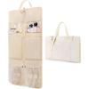 image:imageBAGSMART Garment Bags for Travel Foldable Carry on Suit Carrier for Hanging Clothes Stylish Dress Carrier Large Convertible Weekender Garment Bags for Women MenSleek Beige